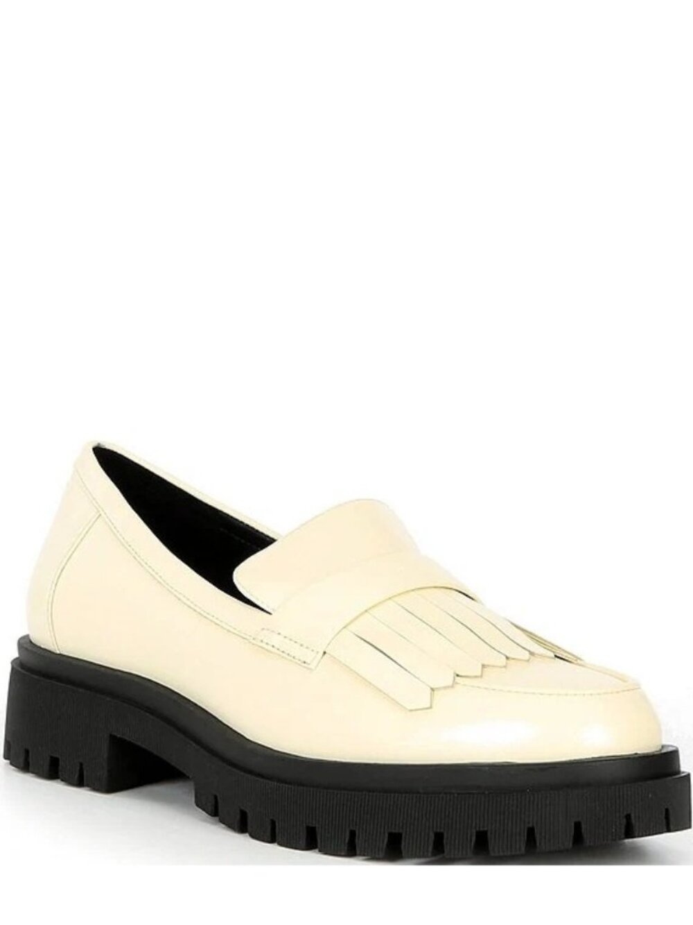 GIANNI BINI x Sydney Silverman Allie Leather Kiltie Lug Loafers Sz 6.5 NEW NWOB